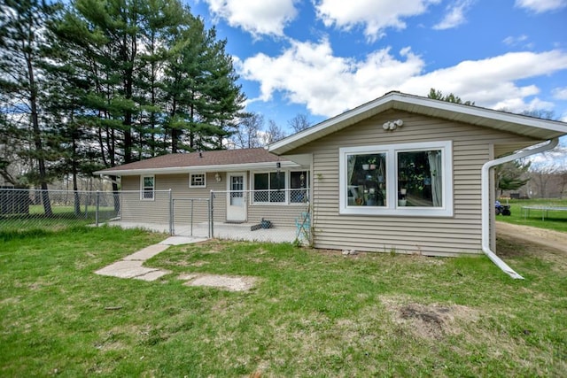 W4144 Fawn Ave, Montello, WI 53949 - back of property with a gate
