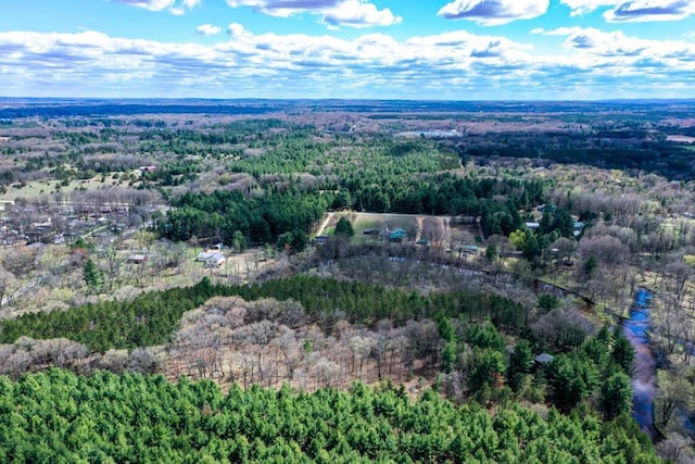 W4144 Fawn Ave, Montello, WI 53949 - aerial view of property and surrounding area with a heavily wooded area