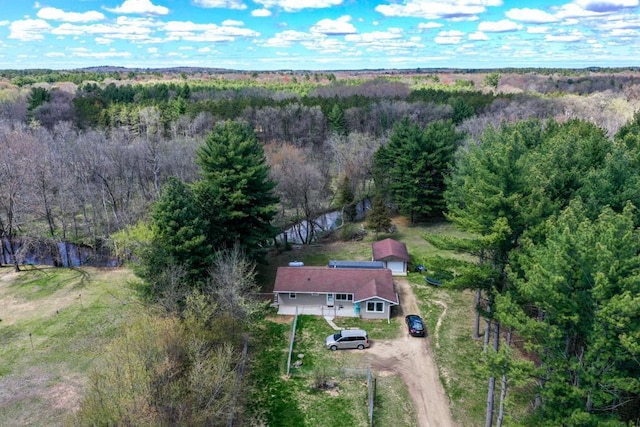 W4144 Fawn Ave, Montello, WI 53949 - aerial view of property and surrounding area with a forest