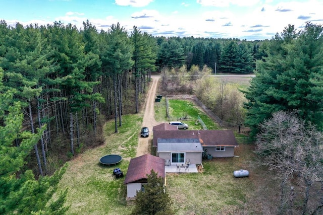 W4144 Fawn Ave, Montello, WI 53949 - view of subject property with a heavily wooded area