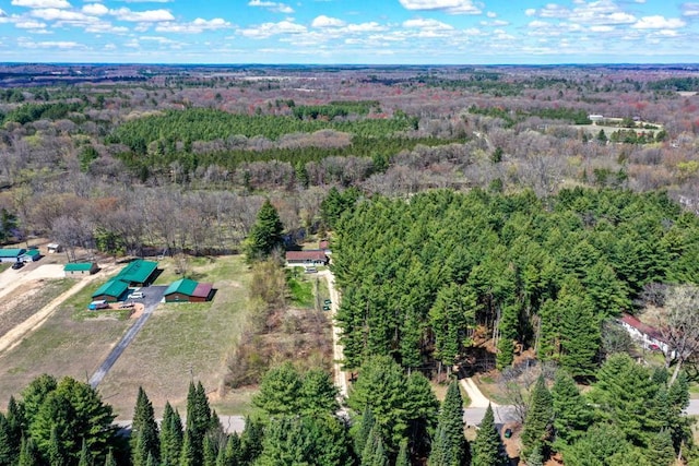 W4144 Fawn Ave, Montello, WI 53949 - aerial view of property's location featuring a heavily wooded area