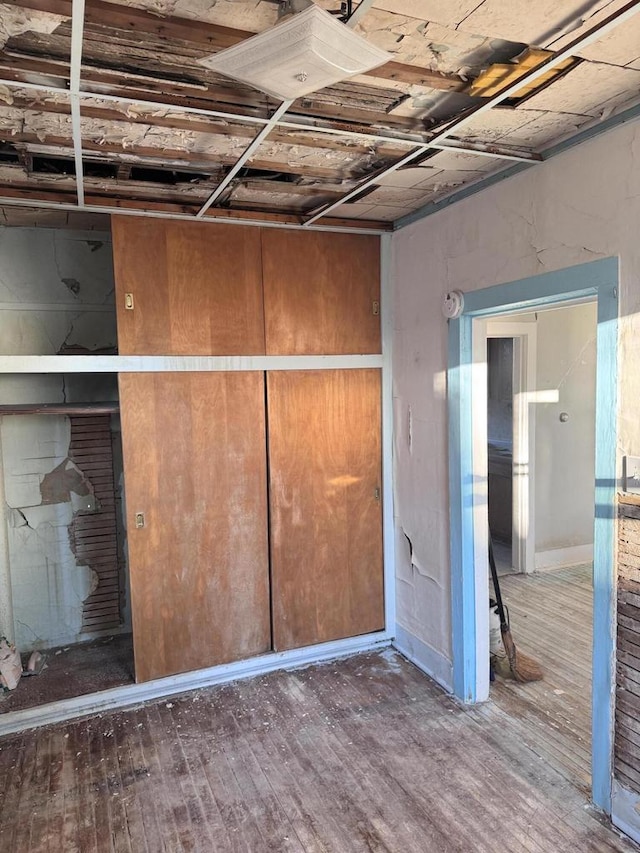 interior space with wood finished floors