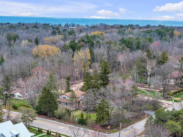 8408 N Lake Dr, Fox Point, WI 53217 - drone / aerial view featuring a water view