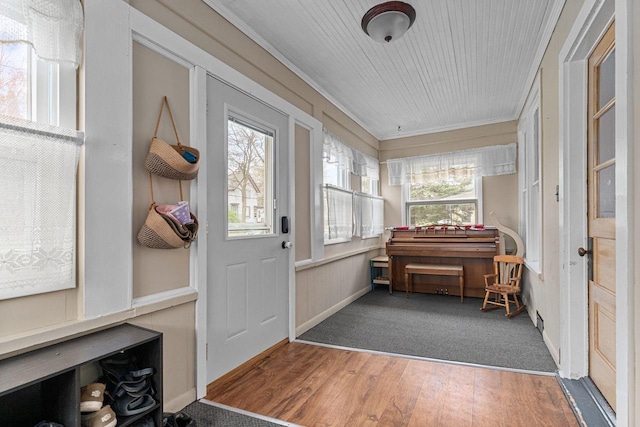 view of sunroom