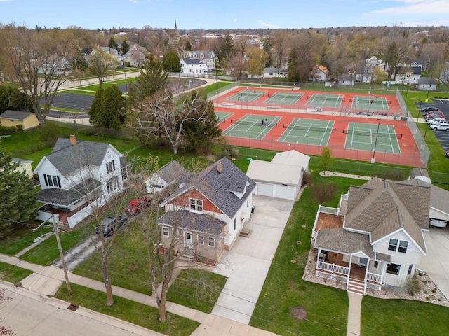birds eye view of property featuring a residential view