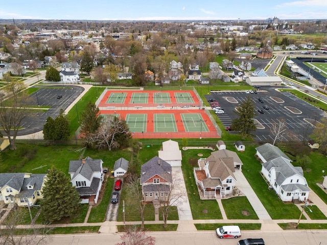 bird's eye view featuring a residential view