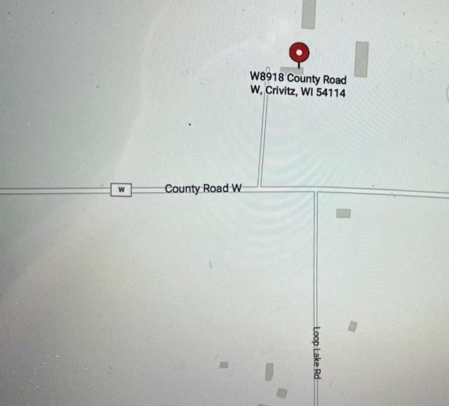 W8918 County Rd W, Crivitz, WI 54114 - map location