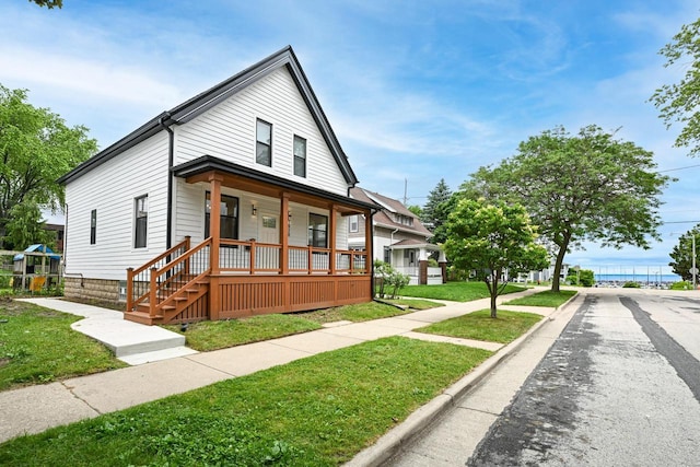 1928 E Iron St, Milwaukee, WI 53207 - bungalow-style home featuring a front lawn and covered porch