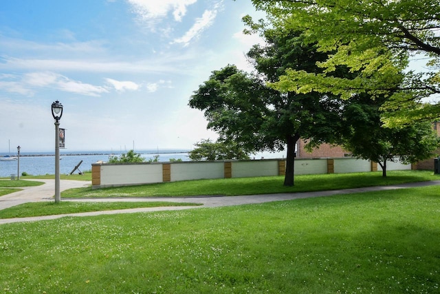 1928 E Iron St, Milwaukee, WI 53207 - view of property's community with a water view and a lawn