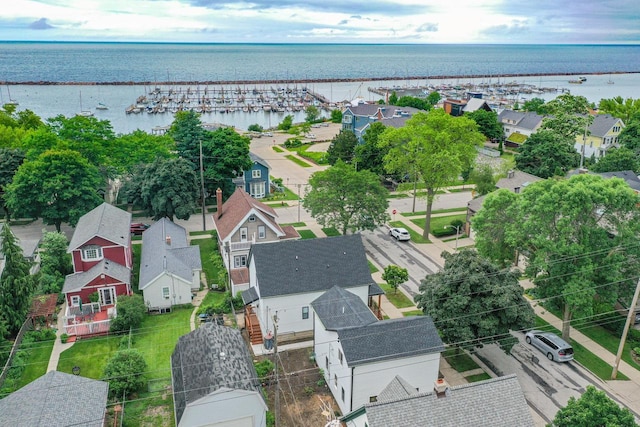 1928 E Iron St, Milwaukee, WI 53207 - drone / aerial view featuring a water view and a residential view