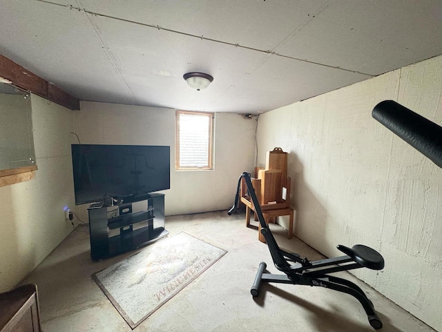 view of workout area