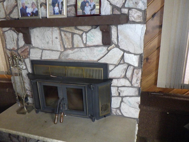 N2646 Rustic Cir, Clintonville, WI 54929 - detailed view of a fireplace