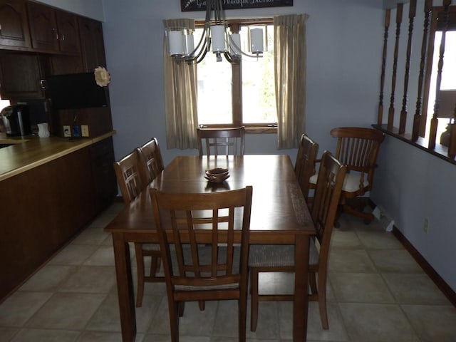 N2646 Rustic Cir, Clintonville, WI 54929 - dining area with a chandelier