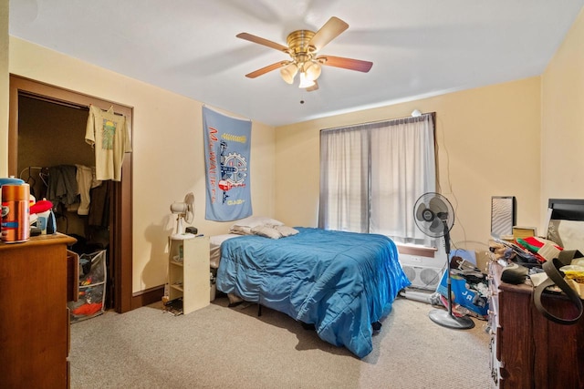 3423 S Clement Ave, Milwaukee, WI 53207 - carpeted bedroom with ceiling fan