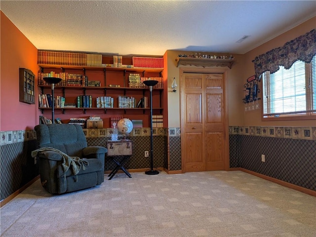 1380 101st Cir, Amery, WI 54001 - sitting room featuring wainscoting and carpet