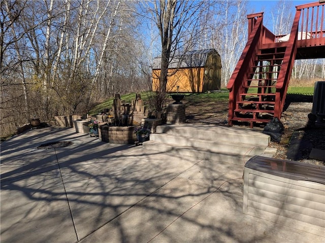 1380 101st Cir, Amery, WI 54001 - view of patio with stairs