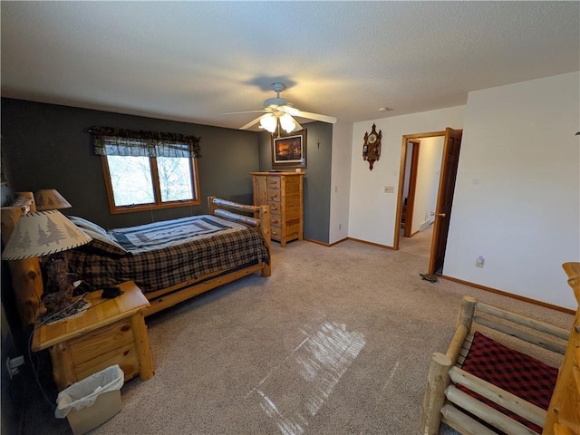 1380 101st Cir, Amery, WI 54001 - bedroom with carpet flooring, baseboards, and ceiling fan