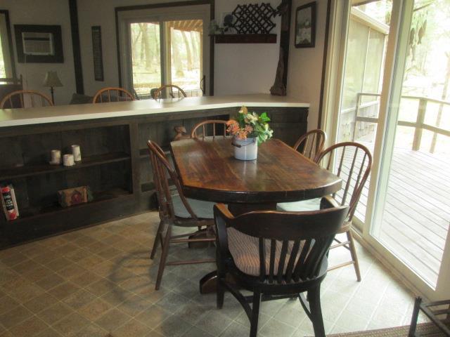 N3880 Deer Path, Hancock, WI 54943 - dining space with tile patterned floors