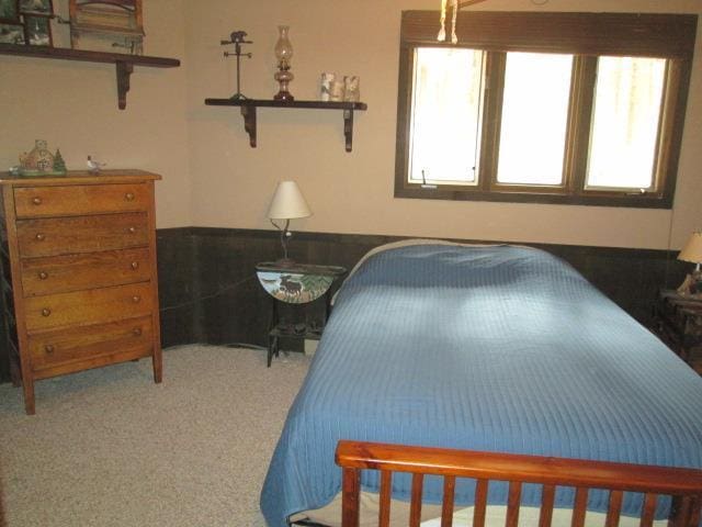 N3880 Deer Path, Hancock, WI 54943 - bedroom with carpet flooring