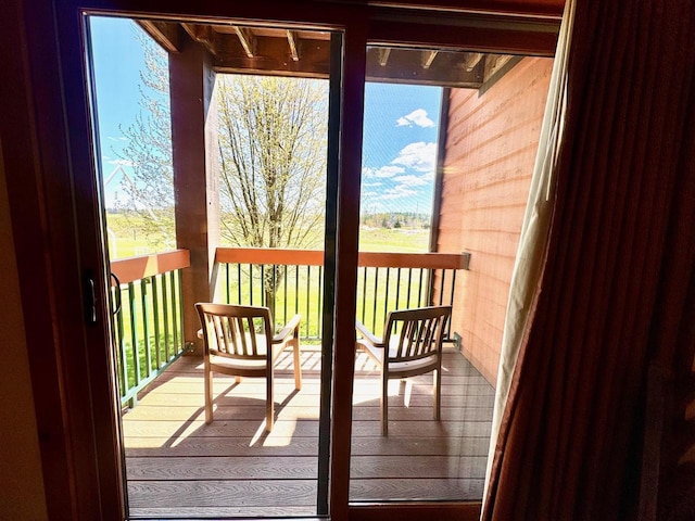 2504 River Rd Unit 7218, Wisconsin Dells, WI 53965 - entryway featuring healthy amount of natural light and wood finished floors