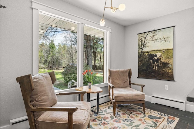 175 Old Wausau Rd, Stevens Point, WI 54481 - living area featuring a baseboard heating unit