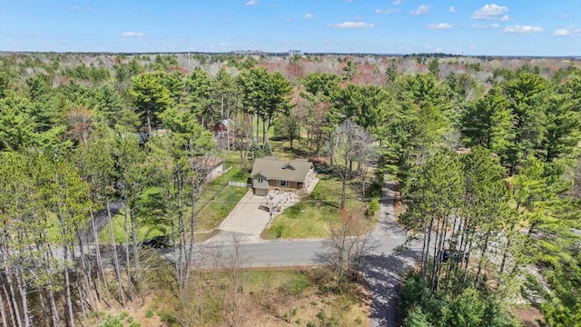 175 Old Wausau Rd, Stevens Point, WI 54481 - aerial view of property and surrounding area with a forest