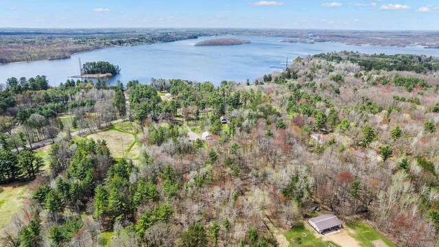 175 Old Wausau Rd, Stevens Point, WI 54481 - view of property location with a nearby body of water and a forest