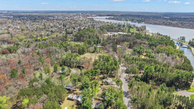 175 Old Wausau Rd, Stevens Point, WI 54481 - view of property location featuring a large body of water and a heavily wooded area
