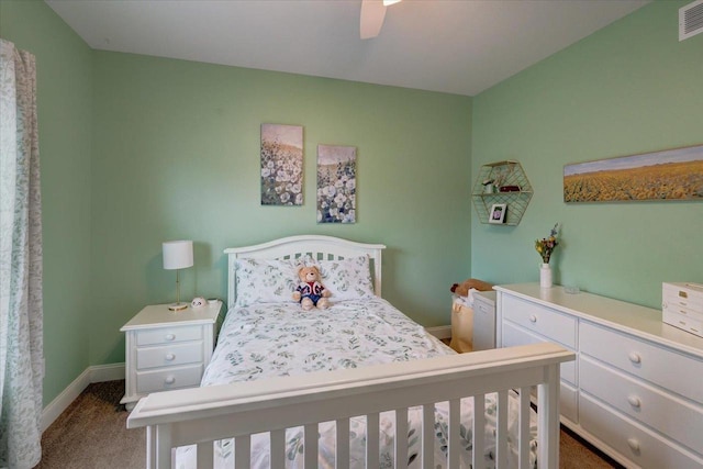 824 Richard Way, Waunakee, WI 53597 - bedroom featuring carpet floors, baseboards, and ceiling fan