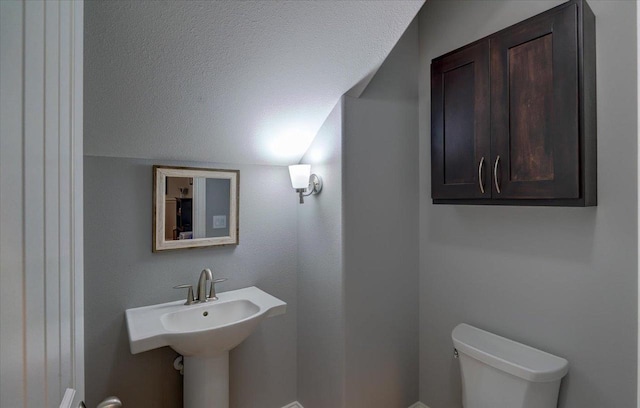 824 Richard Way, Waunakee, WI 53597 - bathroom featuring toilet and lofted ceiling
