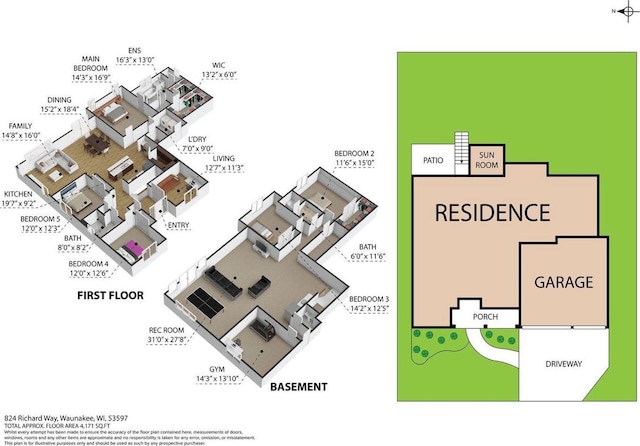 824 Richard Way, Waunakee, WI 53597 - property floor plan
