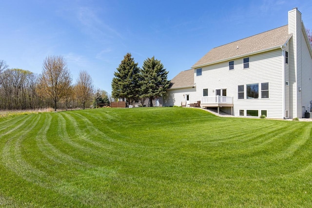 view of green lawn