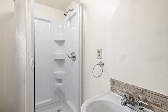 1214 S 17th St, Sheboygan, WI 53081 - full bathroom featuring a stall shower and a sink