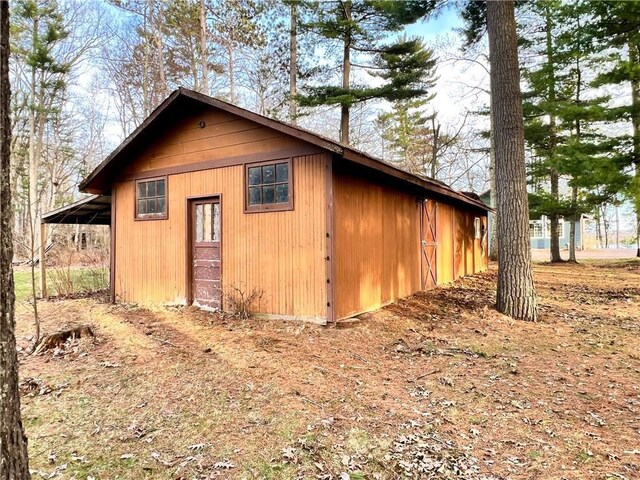 7042 Lake Shore Dr, Couderay, WI 54828 - view of outdoor structure