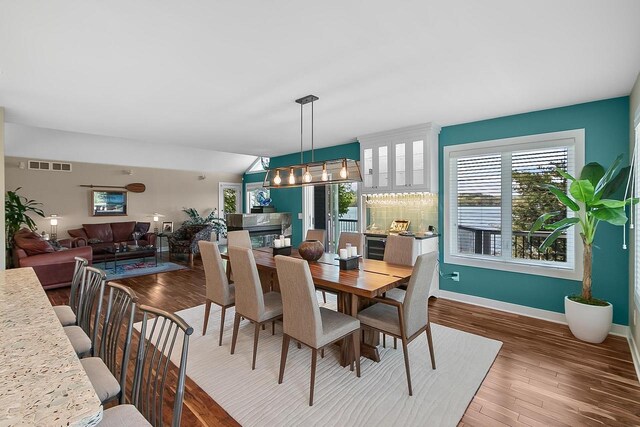 W11055 Eagle Dr, Lodi, WI 53555 - dining room featuring wood finished floors and baseboards