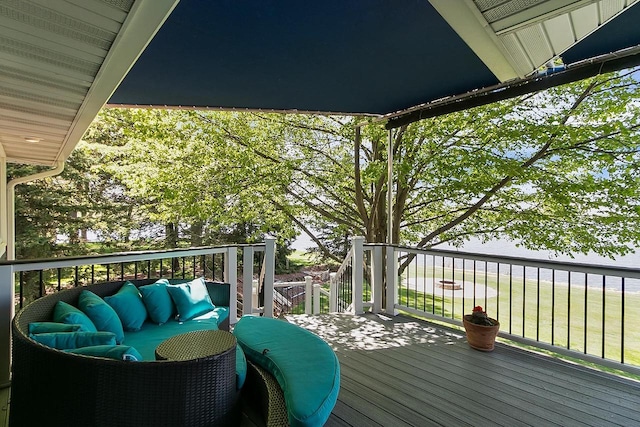 W11055 Eagle Dr, Lodi, WI 53555 - view of wooden deck