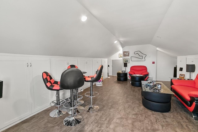 W11055 Eagle Dr, Lodi, WI 53555 - recreation room featuring lofted ceiling