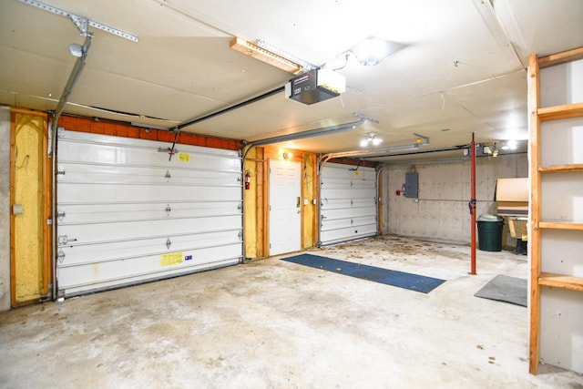 6615 Birchwood Shores Ln, Oconto Falls, WI 54154 - garage with a garage door opener and electric panel