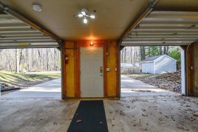 6615 Birchwood Shores Ln, Oconto Falls, WI 54154 - garage with a shed