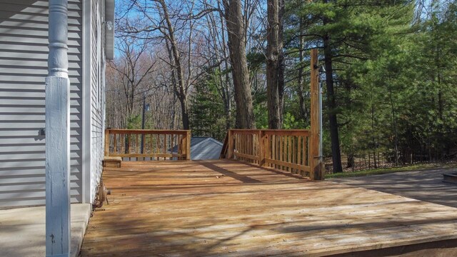 6615 Birchwood Shores Ln, Oconto Falls, WI 54154 - view of deck