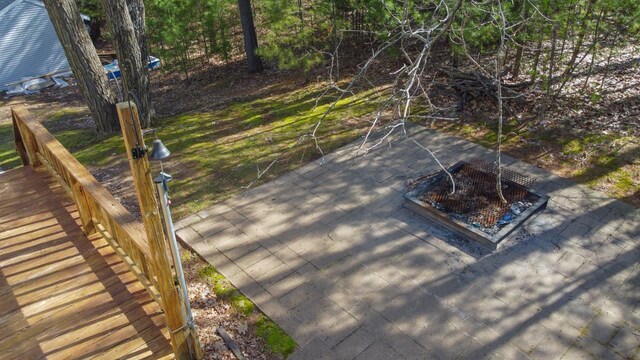 6615 Birchwood Shores Ln, Oconto Falls, WI 54154 - view of wooden deck