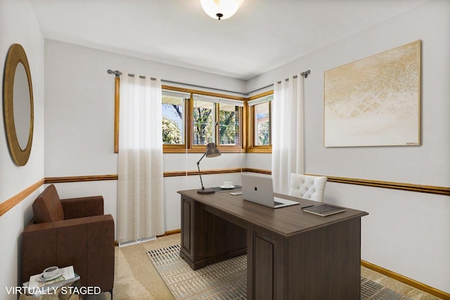 407 Edward St, Verona, WI 53593 - office featuring light colored carpet and baseboards