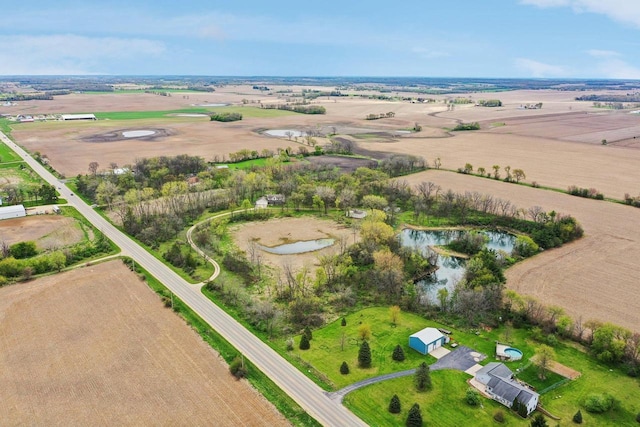7938 E Hwy 59, Milton, WI 53563 - aerial overview of property's location featuring rural landscape