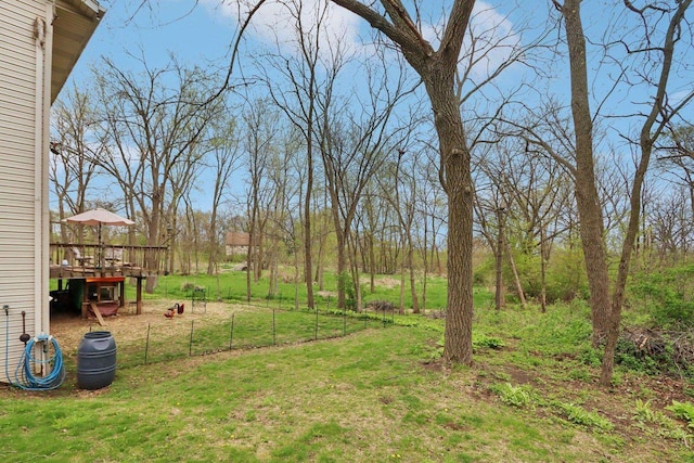 7938 E Hwy 59, Milton, WI 53563 - view of yard with a deck