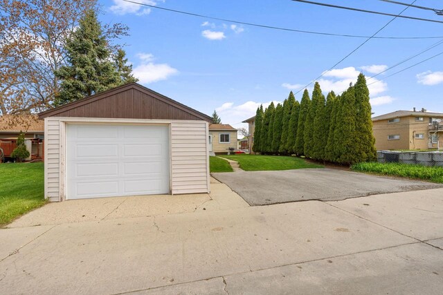9517 W Capitol Dr, Milwaukee, WI 53222 - detached garage with driveway