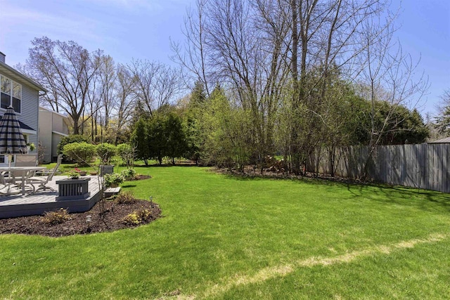37 Pheasant Ct, Appleton, WI 54915 - view of yard featuring a deck