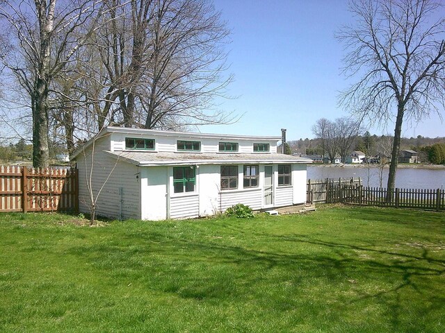 2309 Jefferson St, Two Rivers, WI 54241 - view of outbuilding featuring a water view