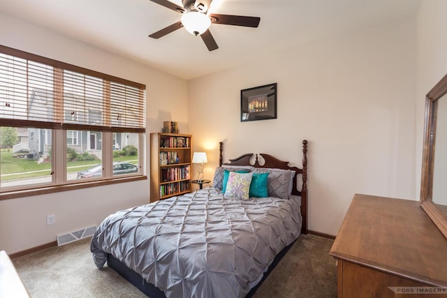222 Blooming Leaf Way, Verona, WI 53593 - carpeted bedroom featuring baseboards and ceiling fan