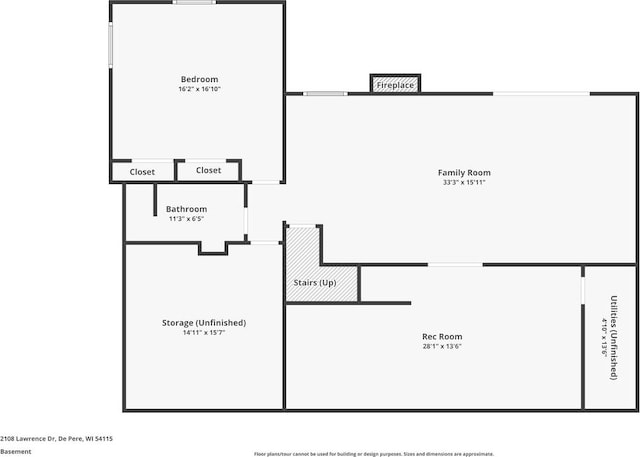 2108 Lawrence Dr, De Pere, WI 54115 - property floor plan