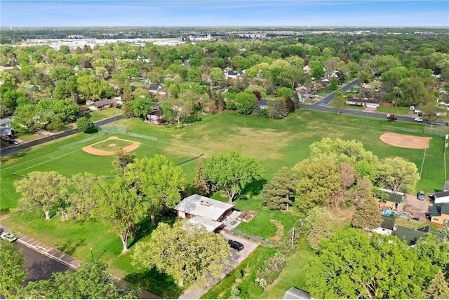 aerial view of property's location